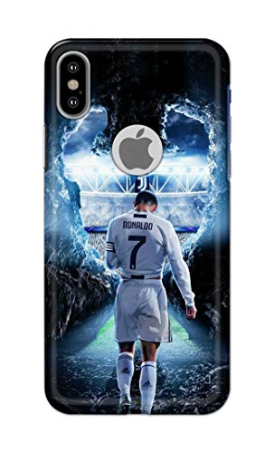 Image of Printed Hard Back Cover Case for Apple iPhone X | iPhone 10 | iPhone Xs | iPhone 10s Logo View Back Cover (Footbal Legend) -702