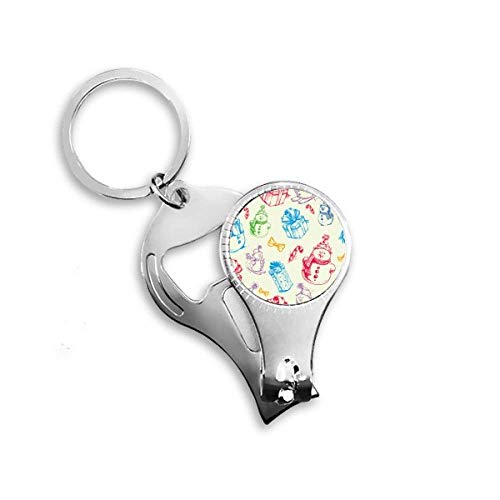 Porte-clé bonhomme de neige miniature pendentif sac esthétique nail art hiver