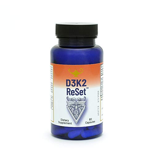 RnA ReSet - D3K2 Reset 5,000 IU Vitamin D Supplement, 60 Capsules