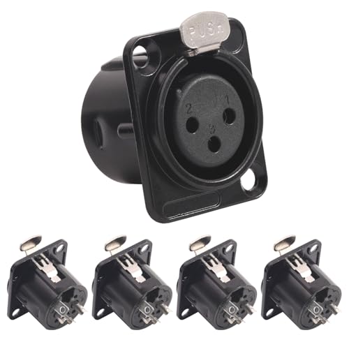 PENGLIN XLR Hembra 3 pines Panel 5 unidades miniatura 1