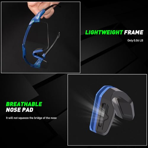 SCVCN Photochromic Cycling Glasses for Men Women UV400 Youth Sports Glasses for Running Baseball Golf — view 5