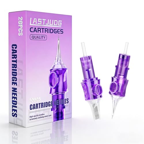 Image of 20PCS Tattoo Cartridge Needles #12 (9RL) Standard Round Liner Tattoo Needles with Membrane Professional Disposable and Safety Tattoo Needles for Tattoo Artists