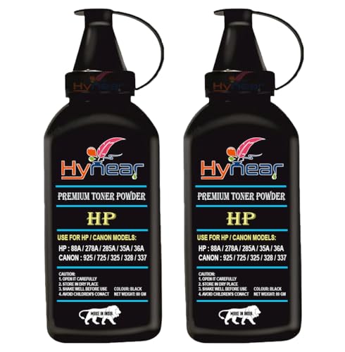 Image of 88A Toner Powder Comapatible for 88A / 78A / 85A / 35A / 36A / CRG 925 / 725 / 325 / 337 / 328 / 728 / 928 / 912 Cartridge (80Gram X 2Bottle)