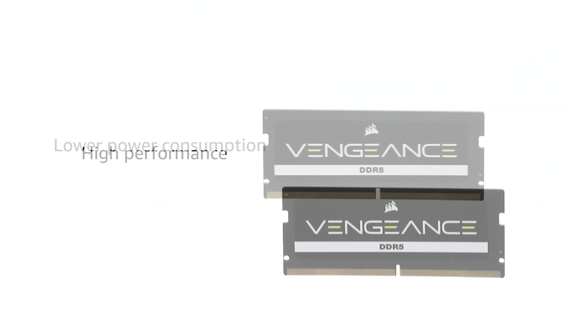 CORSAIR Vengeance SODIMM DDR5 RAM 16GB (1x16GB) Up to 4800MHz CL40