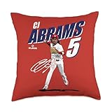 CJ Abrams | Washington Baseball Players | MLBCJA203M Throw Pillow