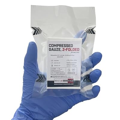 Rescue Essentials Bleeding Control Combo with Compressed Gauze and (2) Combat Application Tourniquets (Black)