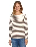 CECIL Damen 3227274 Gestreiftes Basic Shirt, Natural Taupe, M