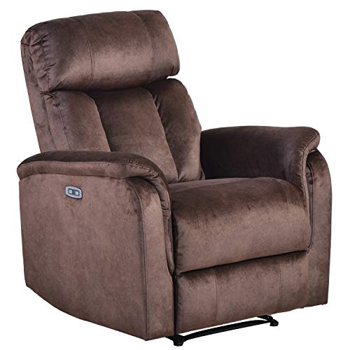 Tidyard Recliner Chair Padded Seat Massage Power Motion Recliner with USB Charge