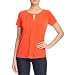 Calvin Klein Women's S/s Keyhole Top