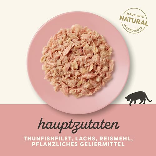 Applaws Premium Natural Wet Cat Food, Thunfischfilet mit Lachs in Gelee 70g Portionsbeutel (16x70g ) – Bild 4