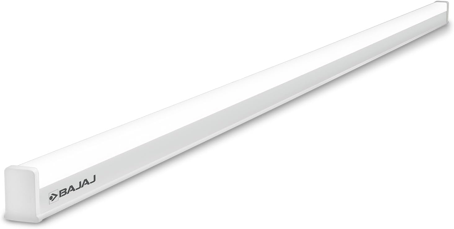 Bajaj Ivora 20W LED Tubelight | 2000 Lm LED Tubelight | Round LED Batten (White, Pack of 4)