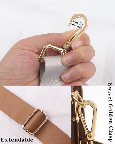 Image of Wide Purse Strap Solid, Replacement Crossbody Shoulder Handbags Strap for Women Adjustable