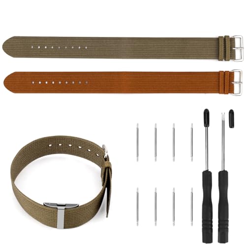 2pcs Nylon Loop Band with Adjustable Metal Buckle for Hume Health Band
