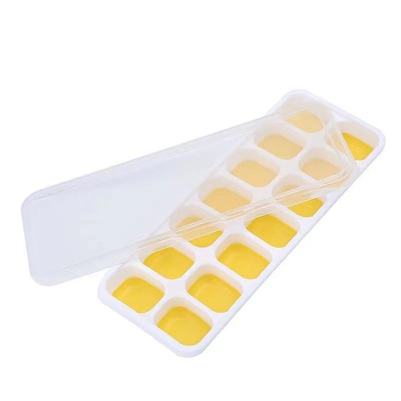 Bandeja de silicona para cubitos con tapa, 14 compartimientos miniatura 2