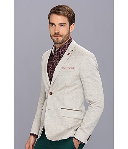 Ted Baker Men's Linen Blazer with Lapel Detail
