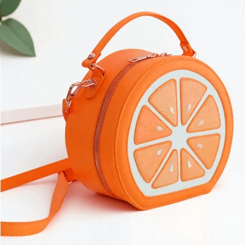 Lemon Purse for Women Cute Fruit Shaped PU Purse Crossbody Novelty Shoulder Bag Trendy Mini Stylish Top Handle Bags2