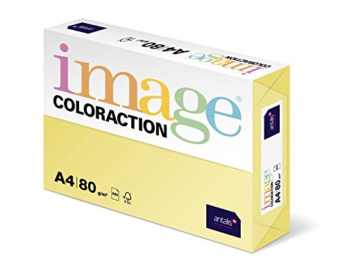 Image Coloraction - farbiges Kopierpapier Desert/gelb 80g/m² A4 - Paket zu 500 Blatt