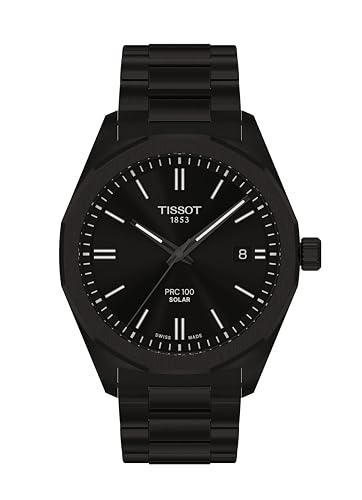 Tissot PRC 100 Solar Black 39mm Men's Watch T1514223305100