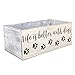 Life is Better With Dogs Wood Planter Box - Heartwarming Gift from Dog for Dad, Mom, Veterinarian - Perfect Dog Lover Gift