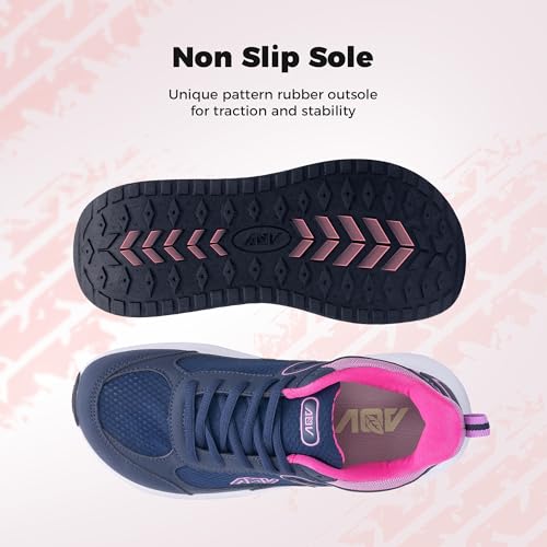 Image of Wide Toe Box Shoes Women Arch Support Walking Shoes for Plantar Fasciitis Wide Width Orthotic Tennis Sneakers