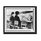 [Caucasian woman and African American woman, protesting segregation, sitting side by side on stools at a Nashville, Tenn. lunch counter that has been roped off] Classic Wall Art Print | Vintage Pho...