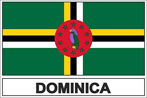 Akachafactory Autocollant Sticker Drapeau WD Dominique