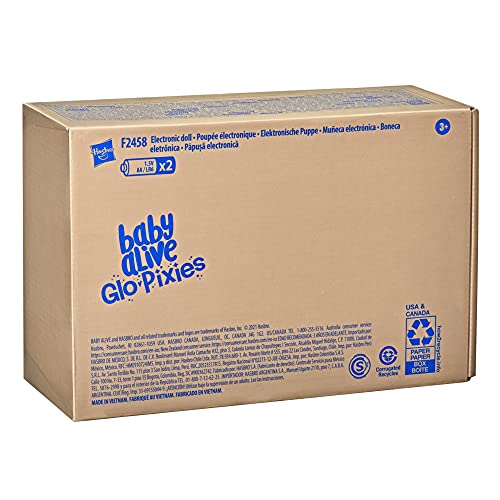 Baby Alive Glopixies Doll, Tia Twinkle, Glowing Pixie Doll Toy For Kids Ages 3 And Up, Interactive 10.5-Inch Doll Glows With Pretend Feeding (Amazon Exclusive), Pink #TOP2