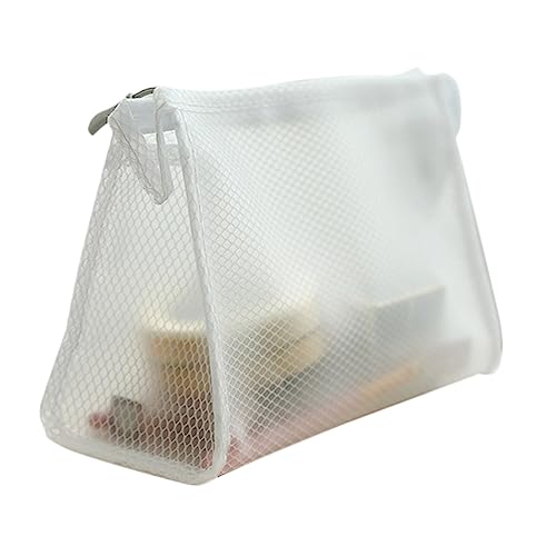 Borsa Da Trucco Portatile Con Cerniera in Rete Triangolare in Eva Per Cosmetici Da donna