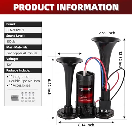 Universal All-in-One Air Horn Kit