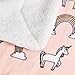 Amazon Basics Kid's Ultra-Soft Micromink Sherpa Blanket, Twin, Unicorns and Rainbows