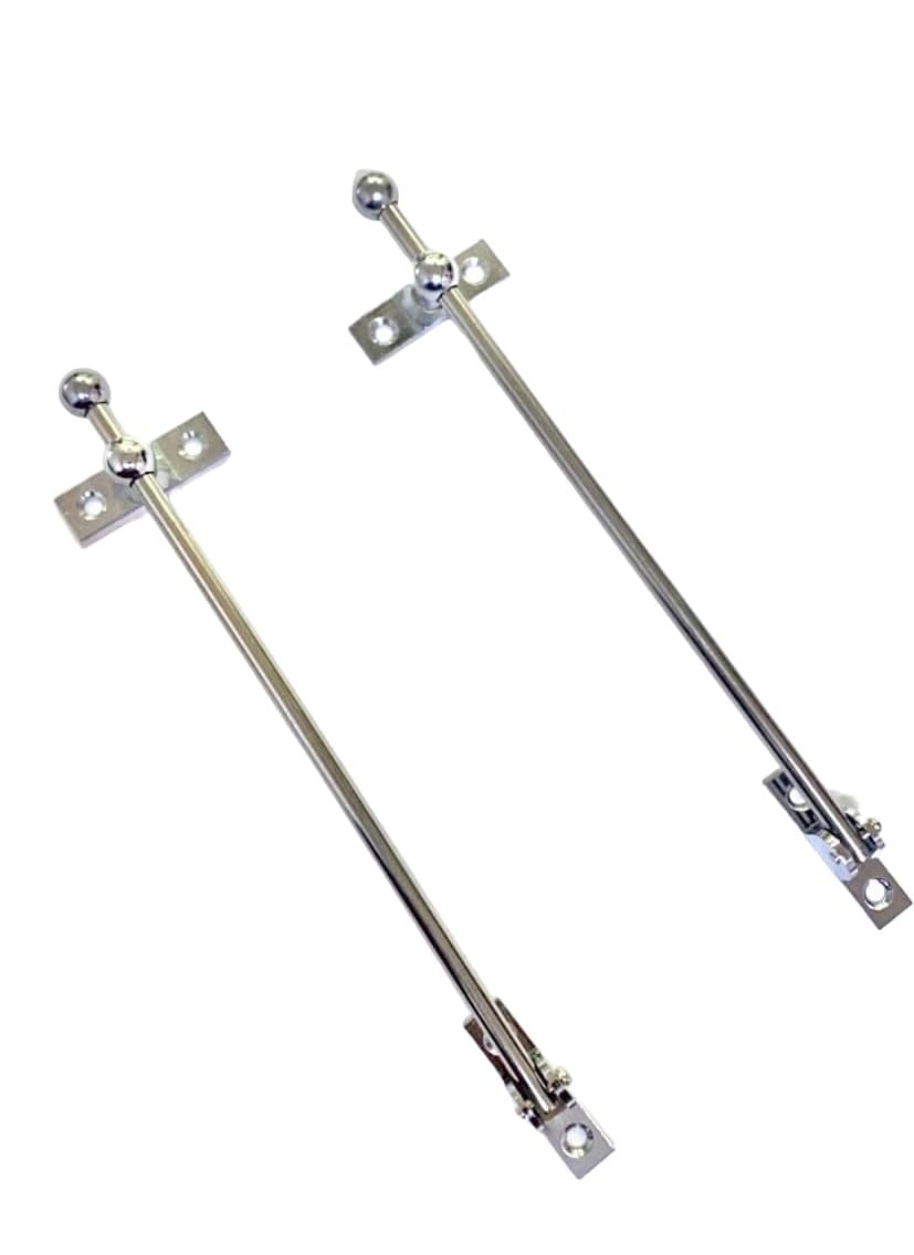 BRASK Brass - Steel Rod Latch Chrome Polish 10 Inches (250 MM) Pack of 2 — Amazon image 2