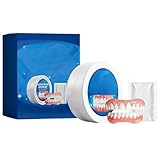 OIXYAZ OIXYA Unterfütterungsset für Frauen, Reparaturset für weiche Silikon-Zahnprothesen für Männer und Frauen, zahnersatz zum aufstecken, Snap-On-Veneers für die Zähne oben und unten