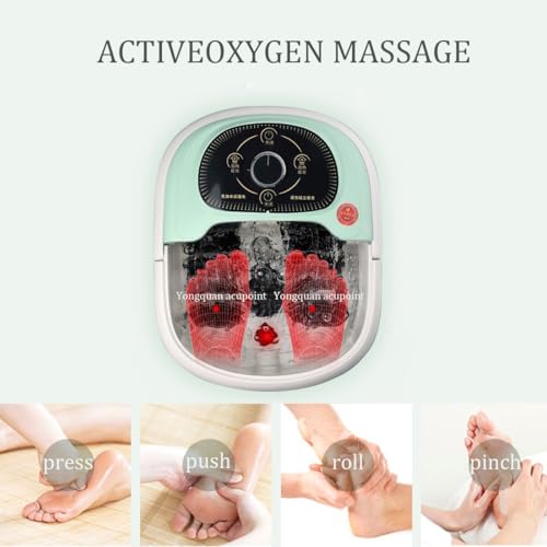 Masajeador de pies spa con temperatura ajustable y rodillos miniatura 4