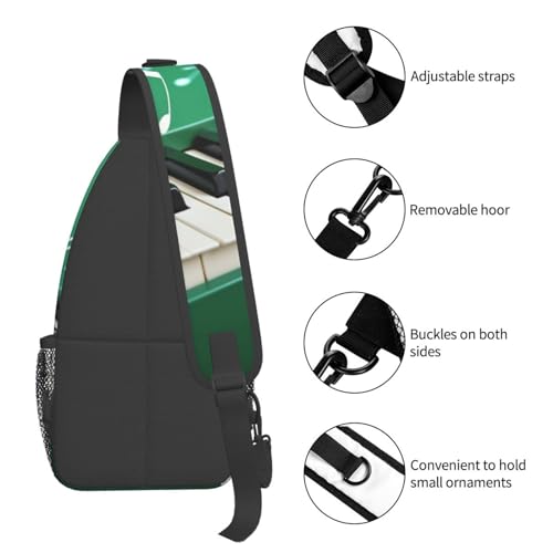 Bolso Cruzado de Hombre Negro Tipo Sling para Excursión miniatura 6