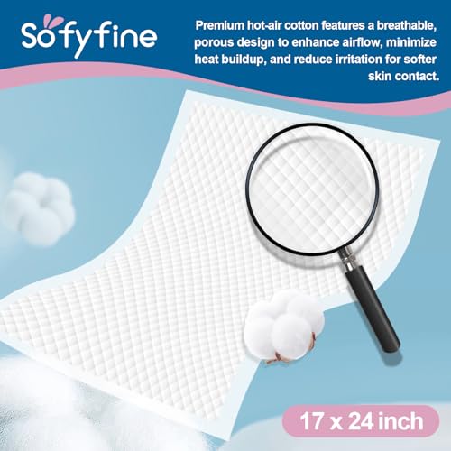 100 Count Disposable Changing Pads for Baby 17" x 24"Portable Changing Diaper Liners for Mess Free Travel, Leakproof Incontinence Bed Pads,Waterproof Table Protector Mat, Toddler Pee Pads - Image 5