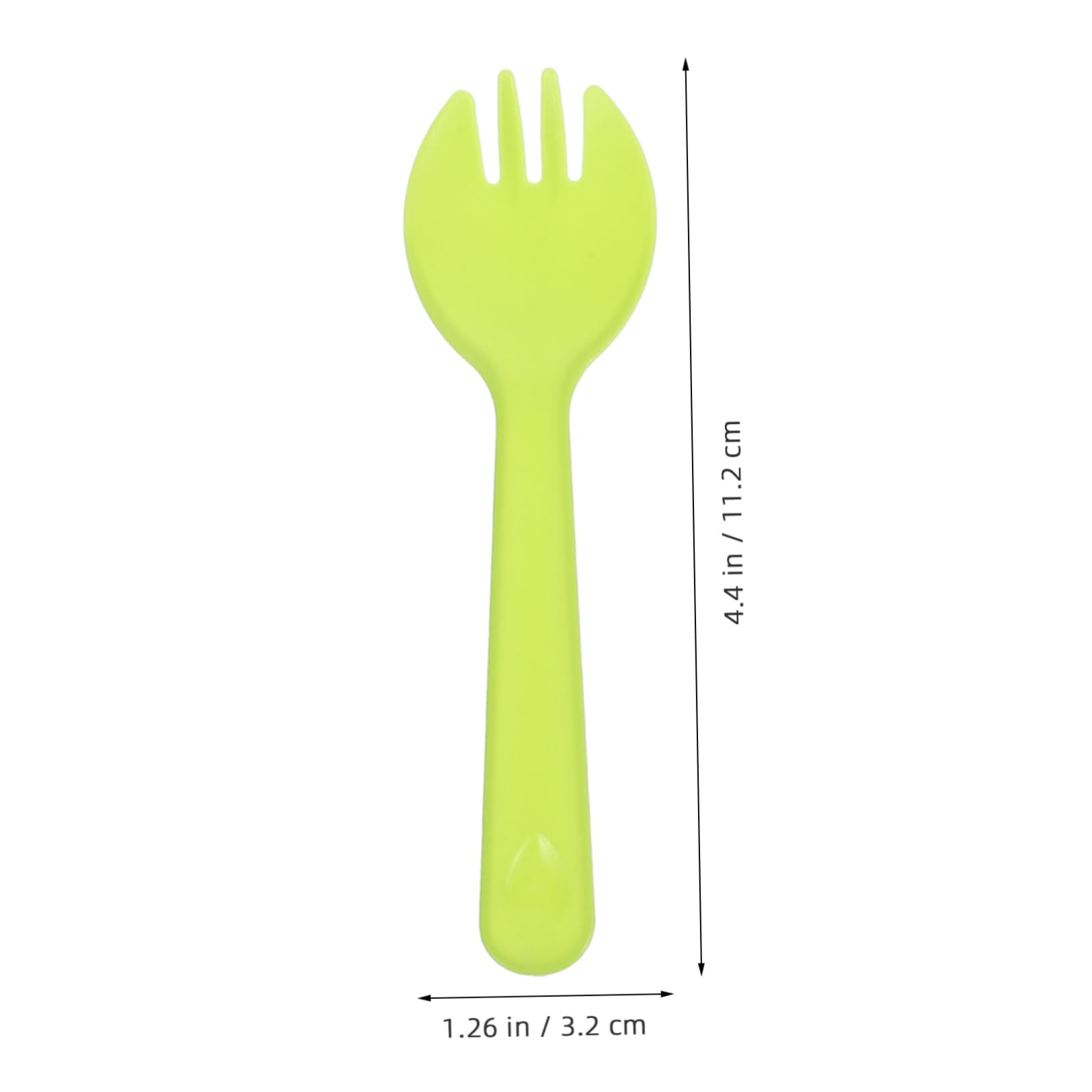 TOVINANNA 100Pcs Mini Disposable Sporks Cake Fork and Spoon for Desserts Portable and Lightweight Tableware for Parties Home and Restaurants No Cleaning Required