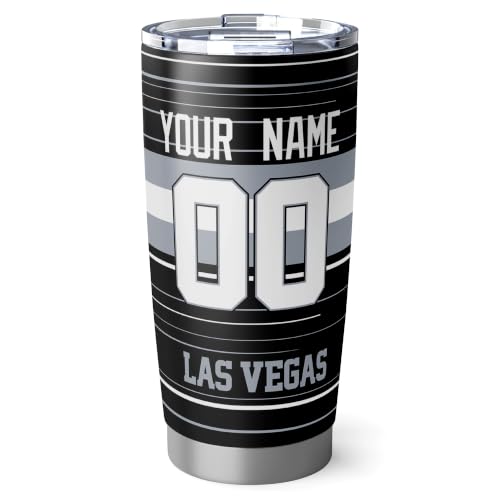 Image of Las Vegas Tumbler 20oz Travel Mug Gifts Custom Name Number