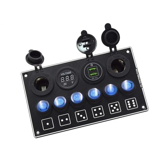 Placa de distribución de 12V con enlaces de alimentación para gestión de interruptores