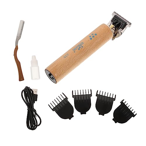 ARTSEWPLY 1Set Professional Clipper for Men Powerful Trimmer with Low Vibration Versatile for All Hair Types for Barbers and Home Use Golden