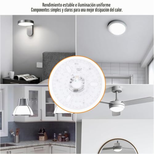 Luz LED para ventilador de techo regulable que transforma la iluminación de salones y dormitorios 5