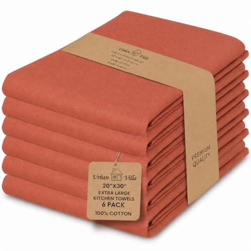 Urban Villa Kitchen Towels 100% Cotton Dish Towels for Kitchen(Set of...