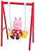 Peppa Pig Playground Fun Playset, 4 Pieces - Includes Peppa & Suzy Sheep Character Figures, Slide & Swing Set - Toy Gift for Kids - Ages 2+