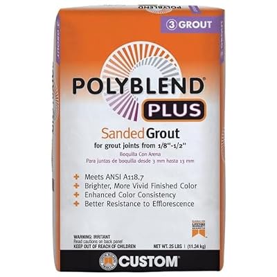 Grout Customs POLYBLEND Plus Sanded 25LB Bag (Charcoal 60)