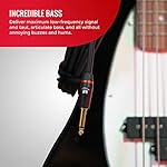 Monster Prolink Bass Instrument Cable. 12 ft Guitar Cable. Straight to Straight Bass Guitar Cable. 95% Copper Braided Shield Cable Bass Guitar. Bass Guitar Cable. - Image 4