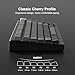 dagaladoo Grey black keycap set 136 key gradient double shot PBT keycaps 75% 100% Shine Through custom keycap cherry profile,Side printed keyboard keycaps Compatible with US Layout Mechanical Keyboard