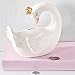 Mud Pie Sculpted Ceramic Swan Bank Nursery Decor, White/Grey