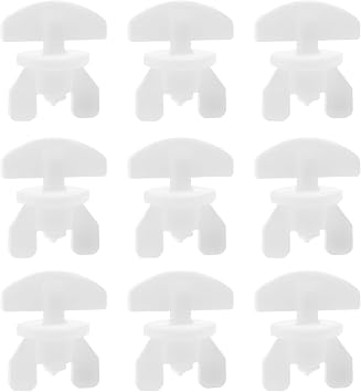 40pcs Curtain Rail Stoppers Curtain Track Glider Plastic Drapery Rail Sliding Glider Curtain Fasteners for Curtain Rails Curtain Replacement Accessories White