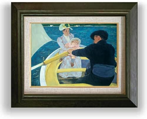 メアリー・カサット 舟遊び F4 油絵直筆仕上げ 479×389mm 額縁 ｜ 絵画
