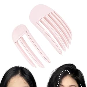 RYMAUP Wind Shaping-stylingkam voor pluizige pony’s, eenvoudig gereedschap voor veel volume op de kroon voor mannen en vrouwen, onzichtbare lifting-clips voor de haarwortels