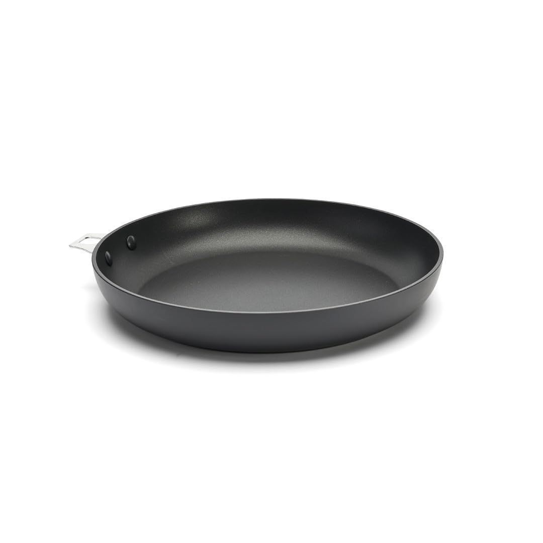 De Buyer - Poêle ronde antiadhésive CHOC INTENSE TWISTY amovible en aluminium - Diamètre 32 cm -, Gris
